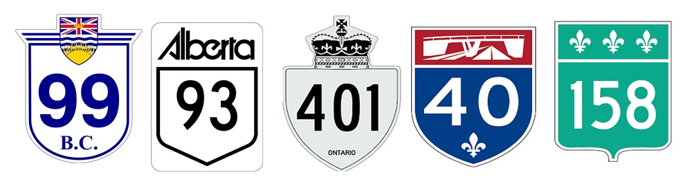 加拿大自駕上路 公路指標們